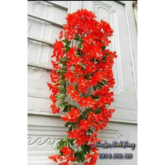 Hoa Giả Treo tường Cụm Dây rủ Đỗ quyên hoa giả Trang Trí Nhà