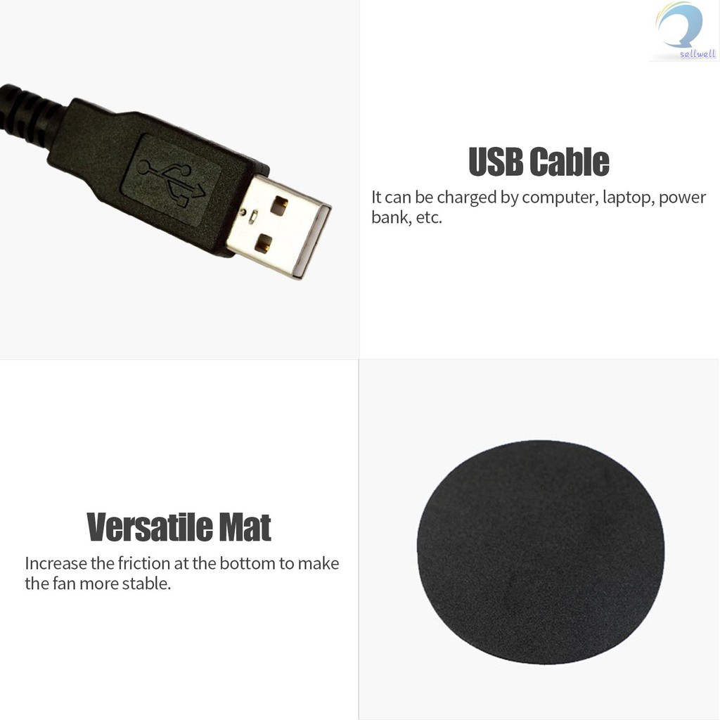 Quạt Điều Hòa Mini Hình Tháp Màu Trắng Sạc Usb Tiện Dụng