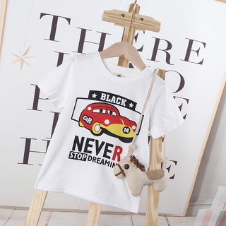 ÁO THUN CHO BÉ TRAI OTO NEVER STOP
