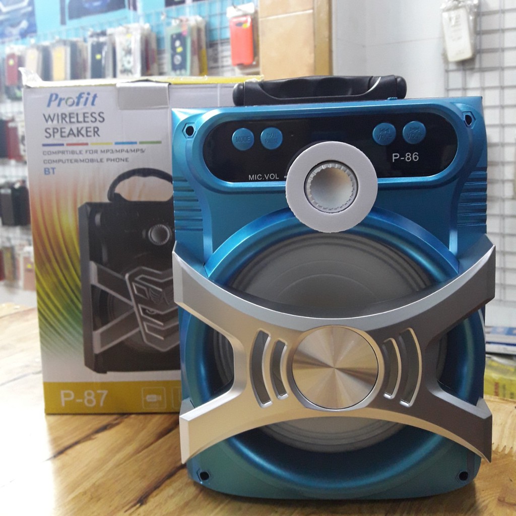 LOA BLUETOOTH KARAOKE P86/87 TẶNG KÈM MICRO CÓ DAY