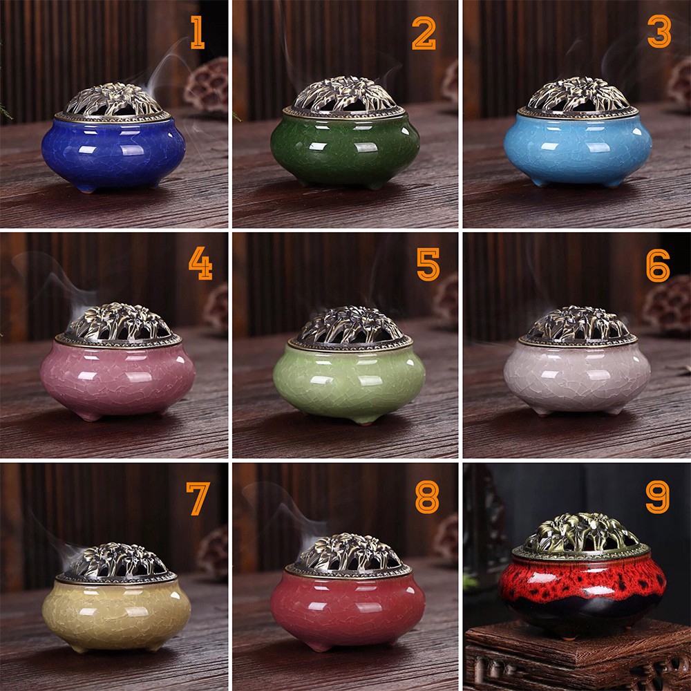 Lư Đốt Trầm Hương, Lư Xông Trầm Bằng Gốm Sứ