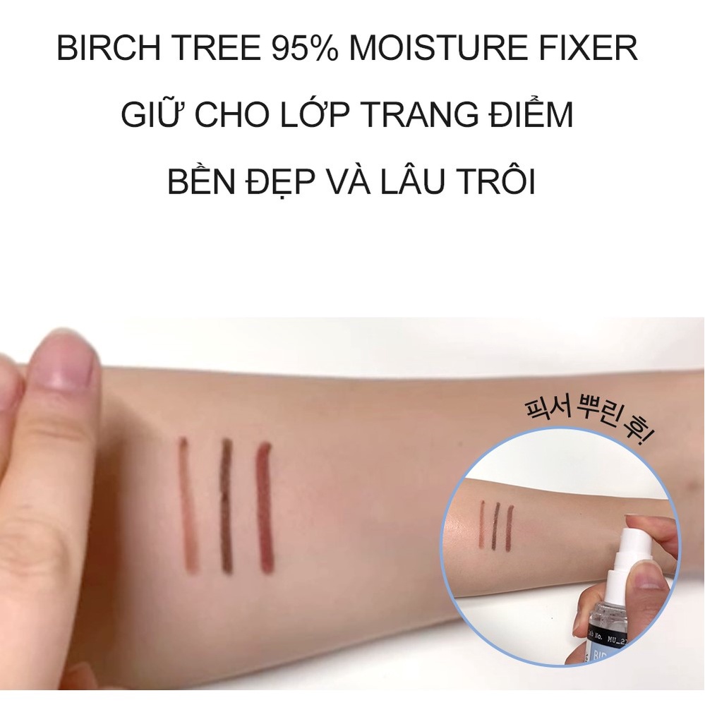 Xịt khóa nền Derma Factory Birch Tree 95% Moisture Fixer 80ml