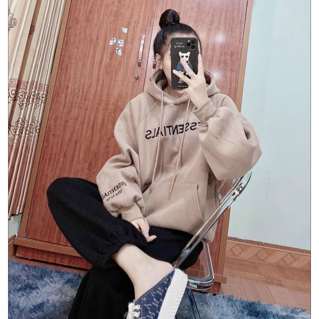 Áo nỉ mũ Hoodie ESSENTIALS - Hàng hottrending, chất nỉ dày dặn, chữu thêu nổi sắc nét | BigBuy360 - bigbuy360.vn