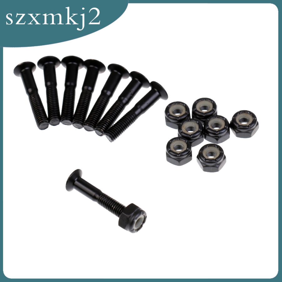 Set 8 Ốc Vít 25mm Màu Đen Chuyên Dụng Cho Ván Trượt szxmkj2
