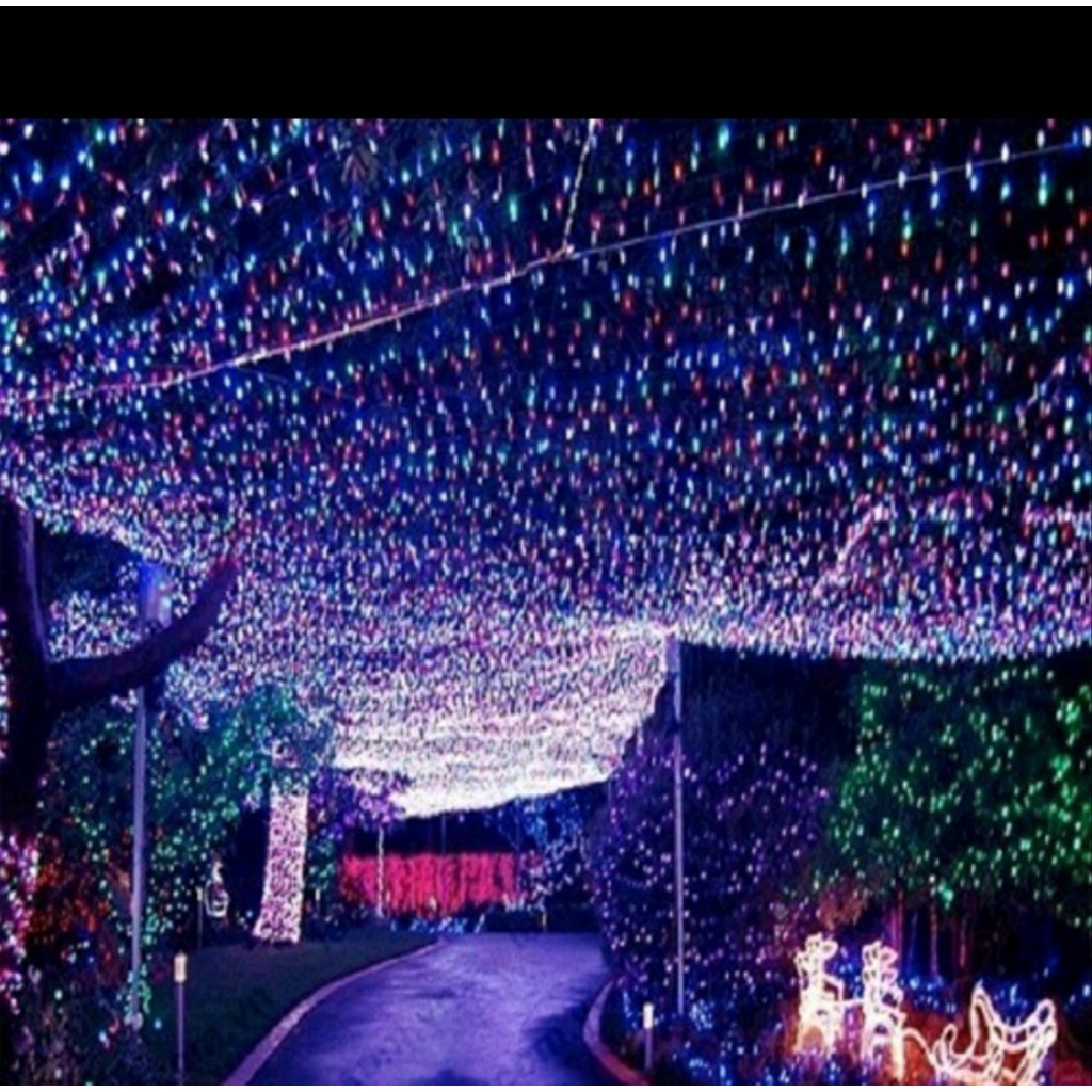 Dây Đèn LED Trang Trí 50 Mét, Đèn LED Kim Cương Cuốn Cây Cao Cấp