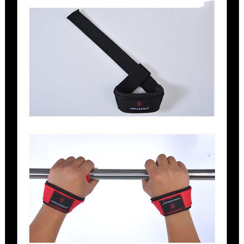 Dụng cụ thể dục thể thao - Dây kéo lưng - Lifting Straps màu đen - sản phẩm hỗ trợ tập gym