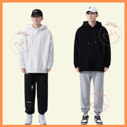 Áo HOODIE Nỉ Bông Unisex Màu Trơn Basic Form Rộng Có Mũ Thời Trang Nam Nữ Daily | BigBuy360 - bigbuy360.vn
