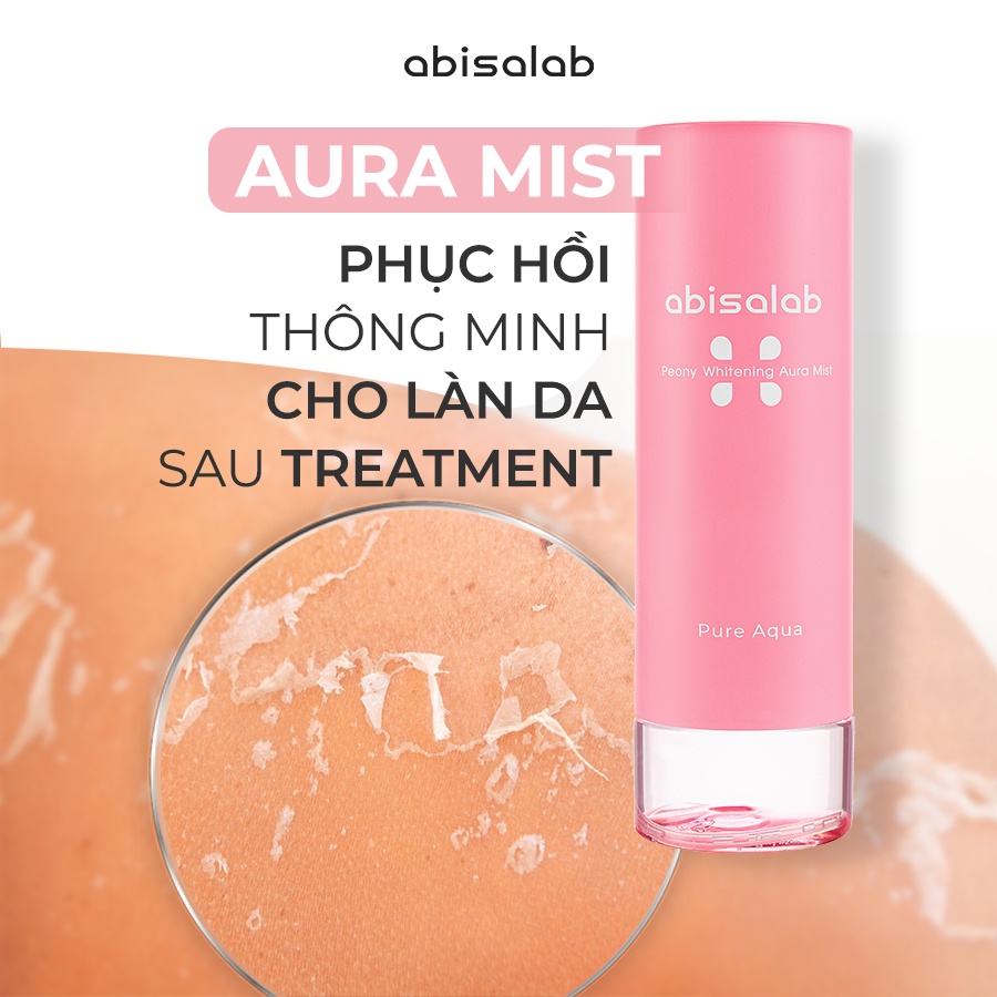 Xịt khoáng Abisalab Peony Whitening Aura Mist 60ml