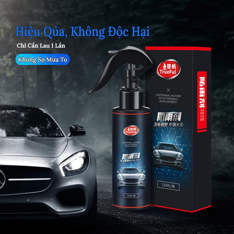 Nano Xịt Kính Chống Bám Nước Mưa Hiệu Quả - Dung Tích 120ml