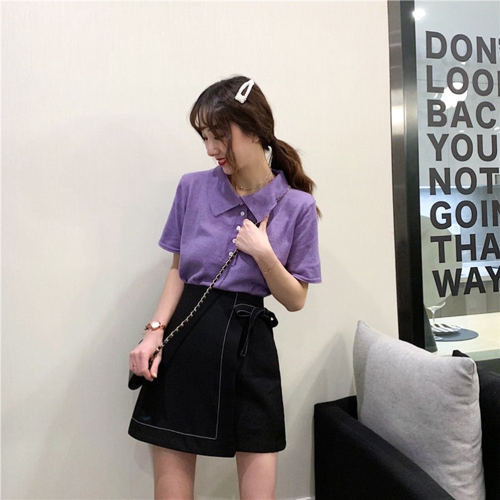 Chân váy ngắn THE MEI 1992 cao cấp - chân váy chữ a ngắn kiểu dáng basic chất liệu tuyết mưa dễ phối đồ mix cực xinh | BigBuy360 - bigbuy360.vn