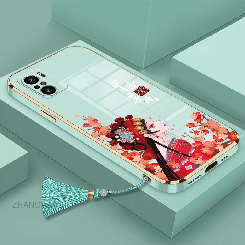 Ốp Điện Thoại TPU Silicon Mềm Viền Thẳng Có Dây Đeo Cho Redmi note 10 note 10 pro