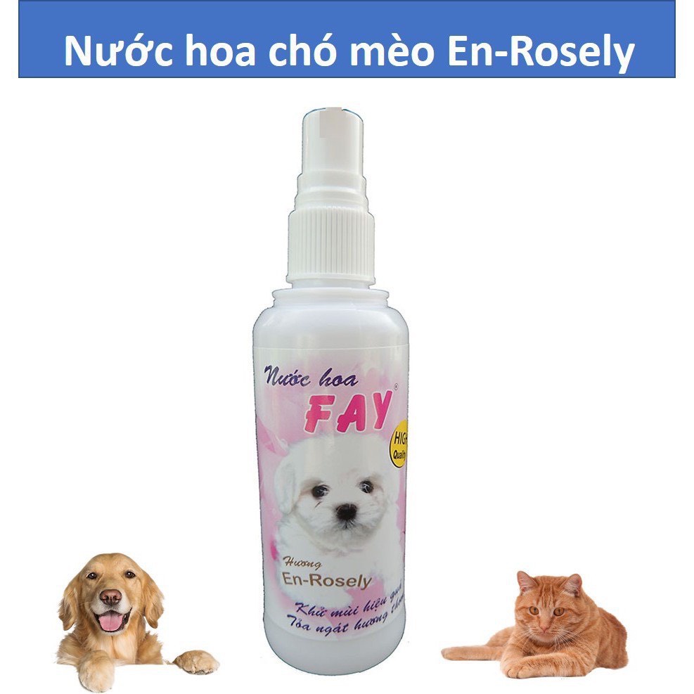 Nước hoa chó mèo 90ml (2 loại) Nước hoa Fay CoolCheery En-Rosely cho thú cưng