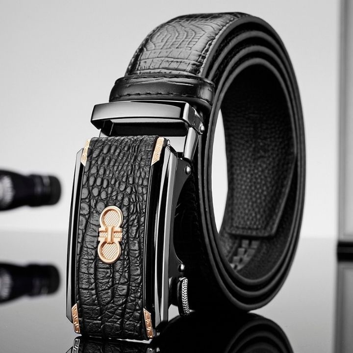 Thắt lưng nam - Dây nịt nam mặt đẹp, da vân cá sấu sang trọng lịch lãm TL45