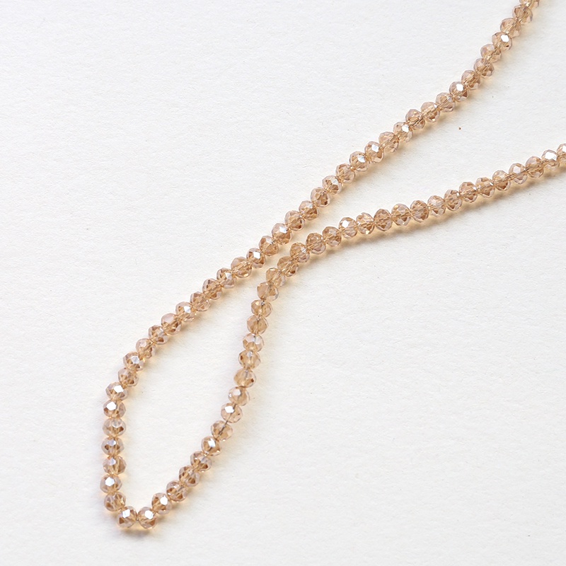 Sợi dây xỏ 120 hạt cườm pha lê nhiều màu 3.6mm làm trang sức