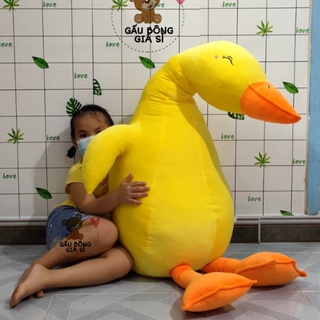 GẤU BÔNG VỊT LƯỜI 120CM VỊT TRẦM CẢM SIZE LỚN VẢI MINISO HÀN QUỐC SIÊU MỀM MỊN