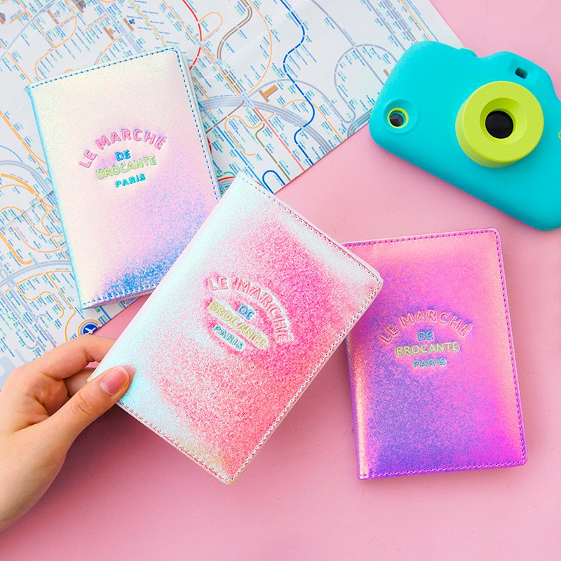 PASSPORT COVER PEARLESCENT LASER BLING BLING DỄ THƯƠNG 1306