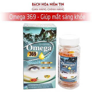 Viên dầu gấc đỏ Omega 369  dầu cá tự nhiên giúp bổ não, giảm khô mắt, mỏi mắt, tăng cường thị lực hộp 80 viên
