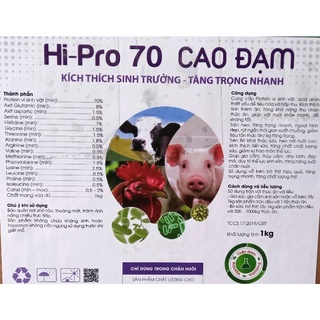 1kg Cao Đạm dùng vỗ béo gà lợn.. ,tăng tiết sữa cho nái lợn,trâu,bò