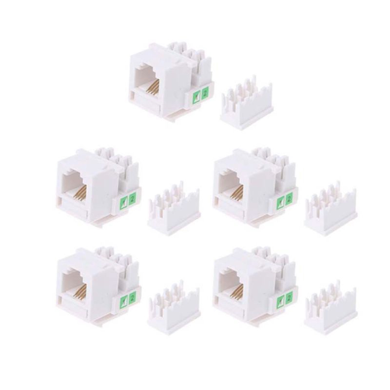 Set 5 Mô Đun Chuyển Đổi Rj11 Network Cat3 Chuyên Dụng