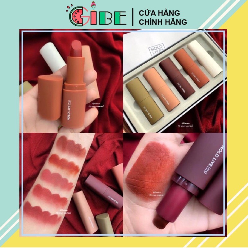 Set son thỏi Hold live special lip jewelry Box Mouse velvet Lipstick nội địa Trung mềm mịn môi | BigBuy360 - bigbuy360.vn