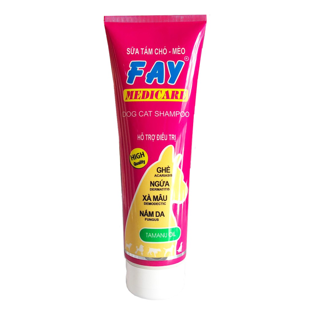 Sữa tắm cho chó mèo chuyên bệnh về da Fay 285ml