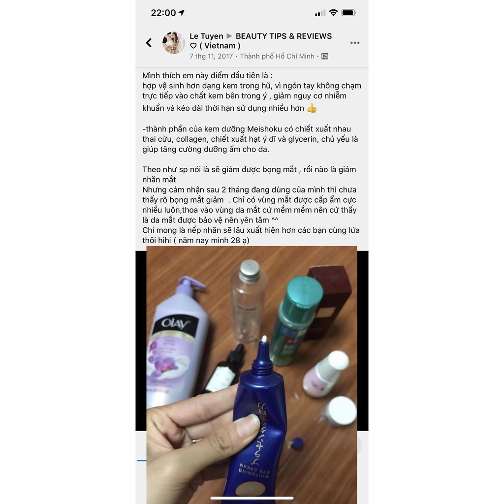 [Mẫu Mới] Kem Mắt Meishoku Whitening Eye Cream 30g Nhật