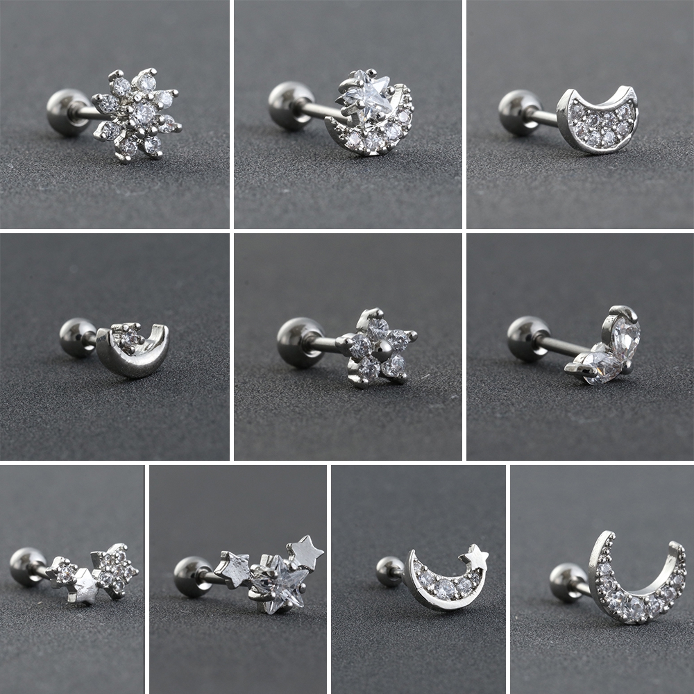 Khuyên Xỏ Cơ Thể Bằng Thép Phẫu Thuật Nhiều Kiểu Dáng