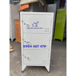 TỦ LOCKER 3 TẦNG SƠN TĨNH ĐIỆN