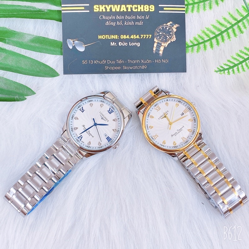 Đồng hồ cơ nam LG1290 dây kim loại máy cơ tự động thiết kế sang trọng | BigBuy360 - bigbuy360.vn