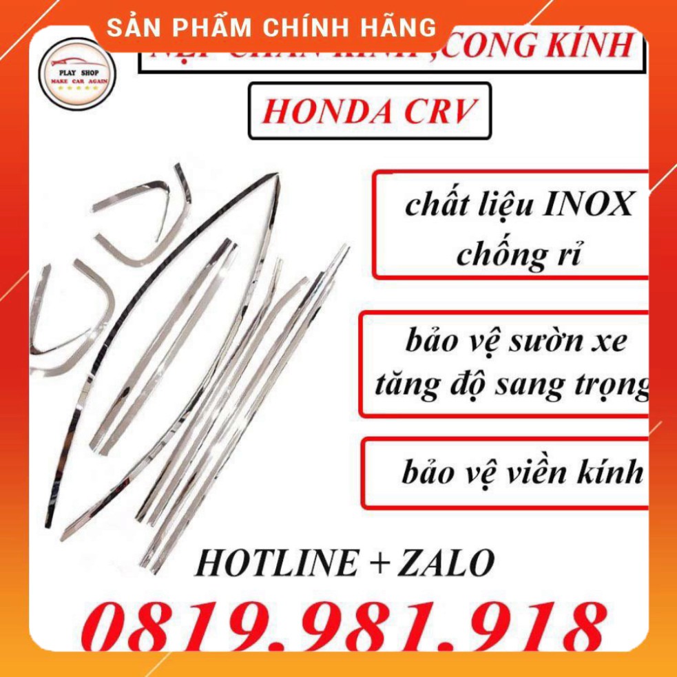 Nẹp Chân Kính, Cong Kính Inox Xe HONDA CITY 2015-2021 Sáng Bóng, Không Rỉ Cao Cấp- FREE SHIP