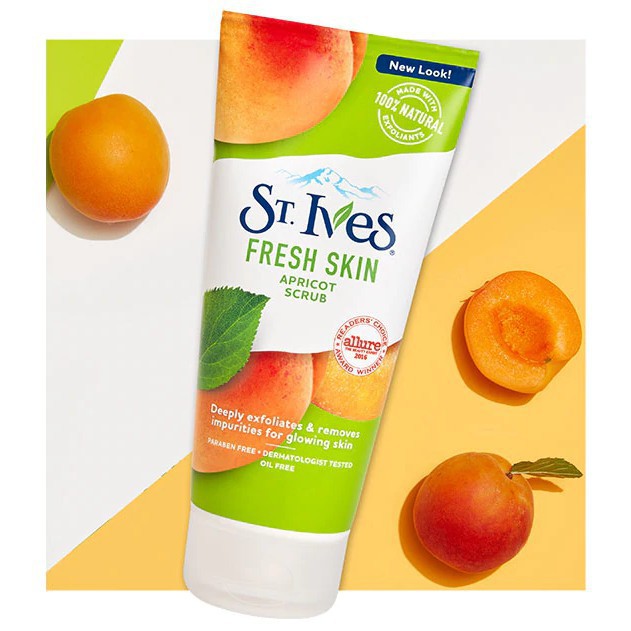 Tẩy Da Chết St.Ives Apricot Scrub Mơ Làm Sạch Và Mềm Da 170ml - USA Chính Hãng