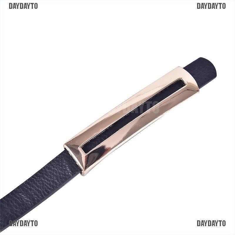 Daydayto Thắt Lưng Da PU Dáng Ôm Sáng Bóng Mỏng Truy Cập Cho Nữ