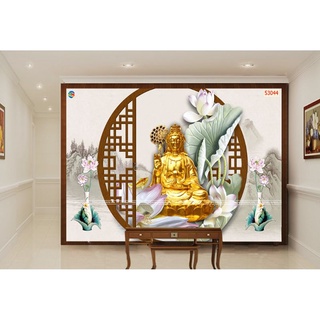 Tranh dán tường trang trí bàn thờ