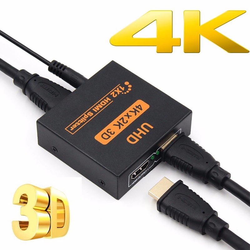 Bộ chia hdmi 1 ra 2 hỗ trợ fullHD, 4K giá rẻ