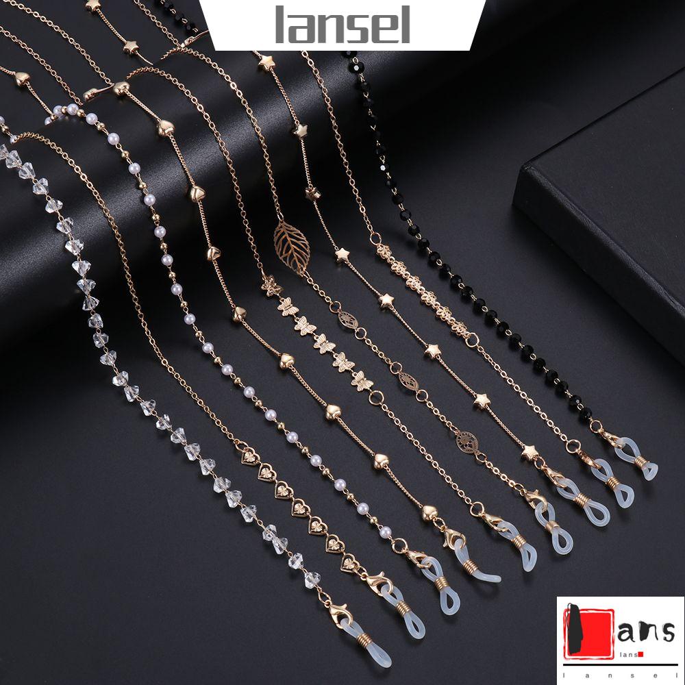 Dây Xích Giữ Mắt Kính Chống Trượt Đính Ngọc Trai Thời Trang Dành Cho Nữ