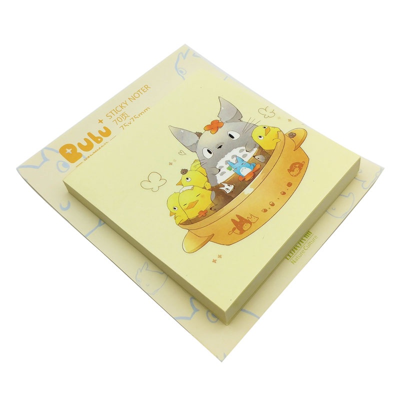 Giấy Note Hình Totoro 75 x 75 mm - Bubu 1335 - Mẫu 5 (70 Tờ)