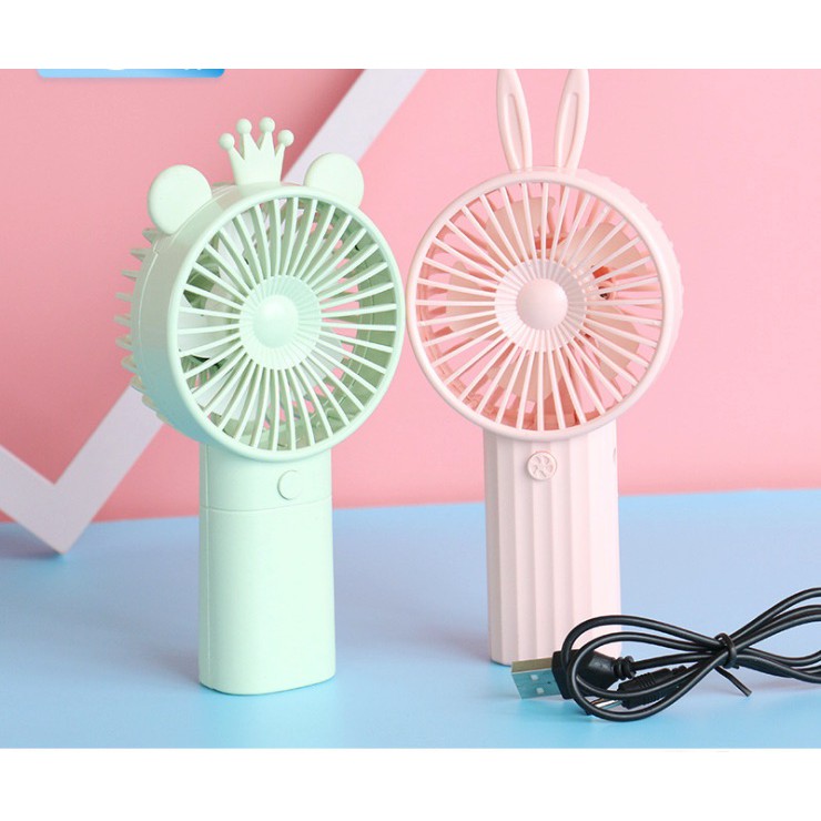 [Nhập Mã THAN668 giảm giá 10k] Quạt Tích Điện Mini Cầm Tay Siêu Mát-Siêu Bền-Quạt Sạc USB