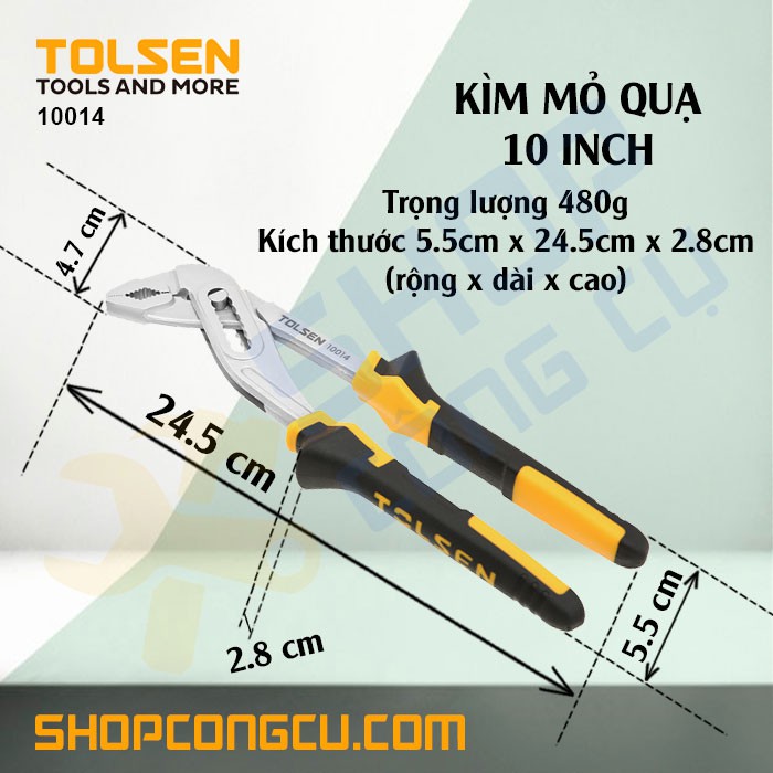 Kìm mỏ quạ 10 inch Tolsen 10014