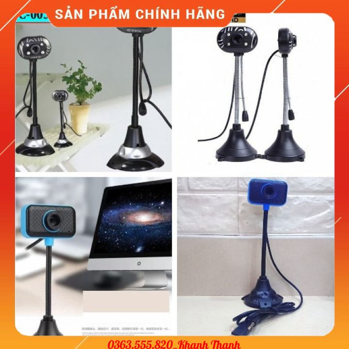 Webcam cho máy tính chân cao WC-003 có mic HD 720p | BigBuy360 - bigbuy360.vn