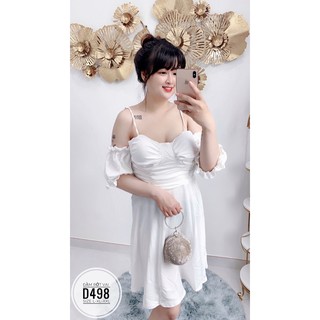Bigsize Đầm rớt vai D498