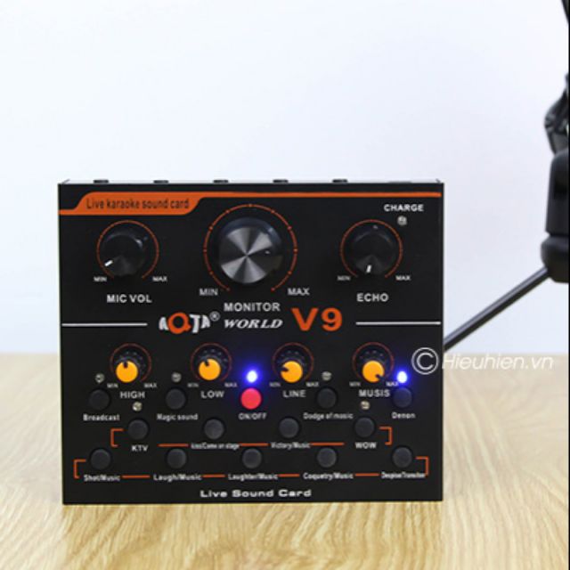 Sound card V9 bản tiếng Anh +full phụ kiện