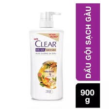 Dầu gội trị gàu Clear Botanique 9 thảo dược quý 900g