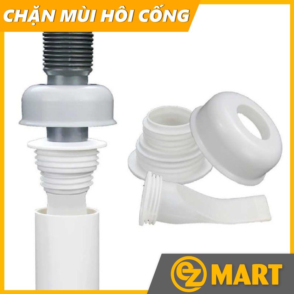 Bộ Silicone Ngăn Mùi Thoát Sàn, Ngăn Trào Ngược Nhà Tắm, Bồn Rửa, Chống Côn Trùng Xâm Nhập EZMART