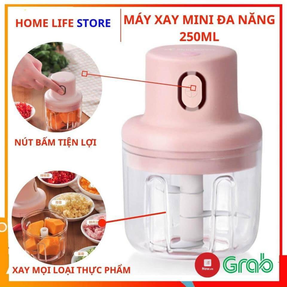 Máy Xay Mini Sạc Điện Siêu Dẻ ( Xay gia vị Tỏi , Hành ,,,)