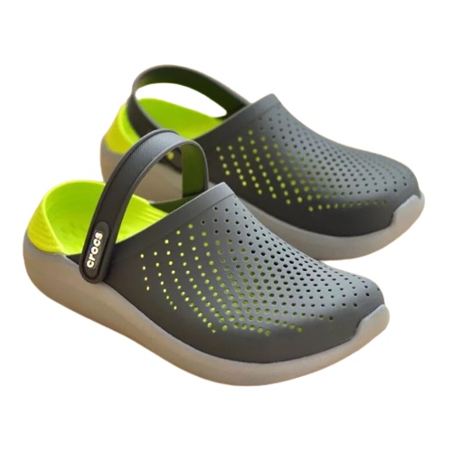 Dép cross literide cho bé trai và bé gái màu Xám quai ngang hàng xuất đi full box