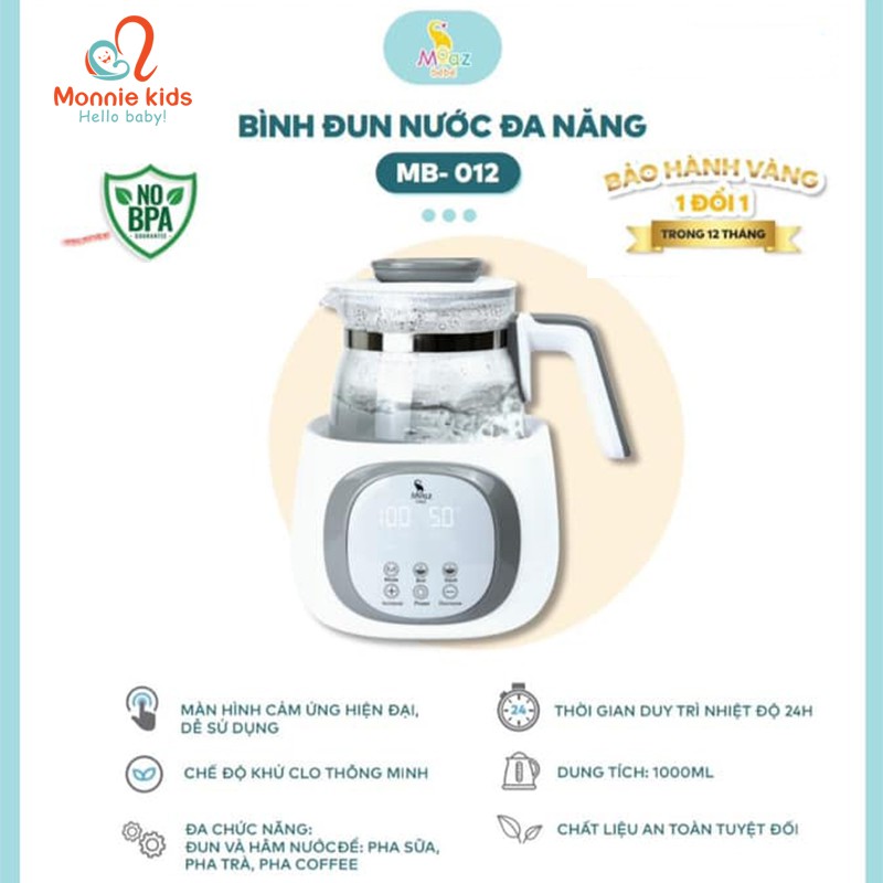 Binh đun Nước Pha Sữa Thong Minh Moaz Bebe Mb 012 1 Lit Bảo Hanh 12 Thang Binh đun Sieu Tốc Thương Hiệu No Brand Dienmaythanh Com
