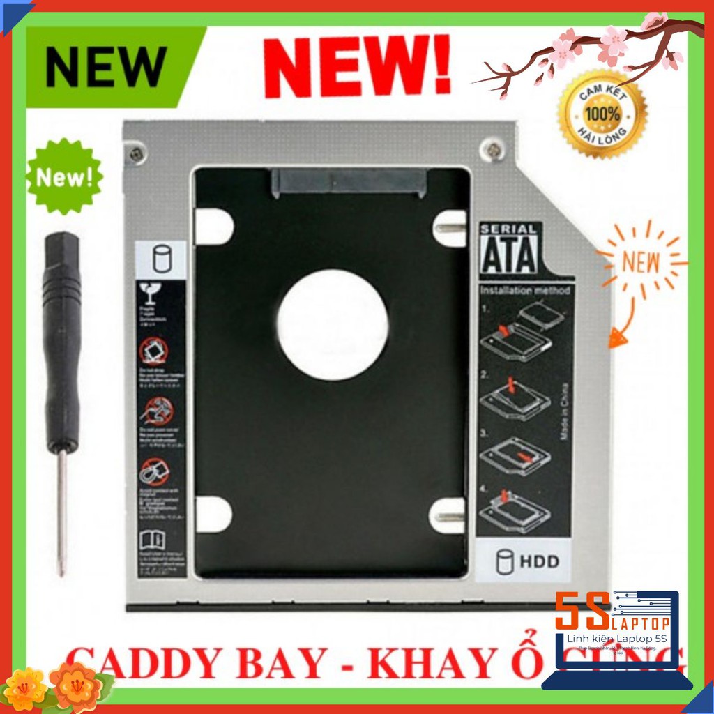 ⚡Free Ship ⚡ Caddy Bay SSD SATA 3 9.5mm /12.7mm - Khay ổ cứng thay vị trí ổ DVD