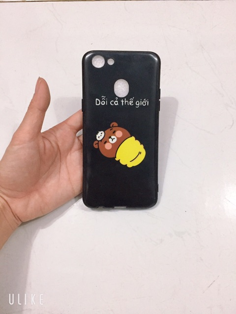 Ốp lưng oppo F5 Dẻo Đen in hình