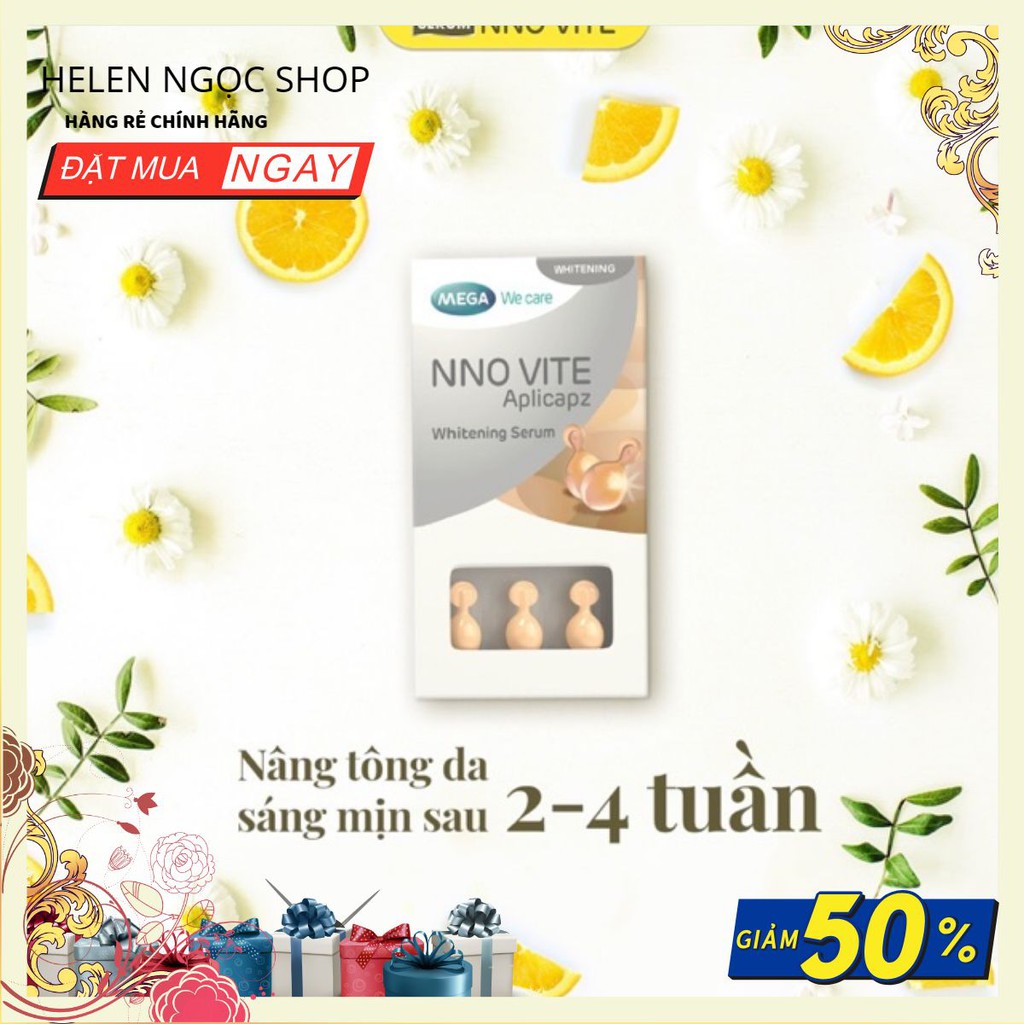 Serum Nno Vite dạng vỉ giúp da trắng sáng tự nhiên từ thiên nhiên hàng chính hãng giá rẻ