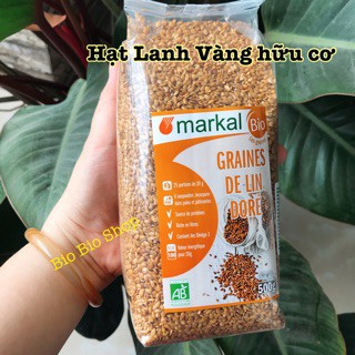 Ham Hạt lanh vàng hữu cơ Pháp Markal , Bio Planet organic gói to 500g/ 250g cho chó